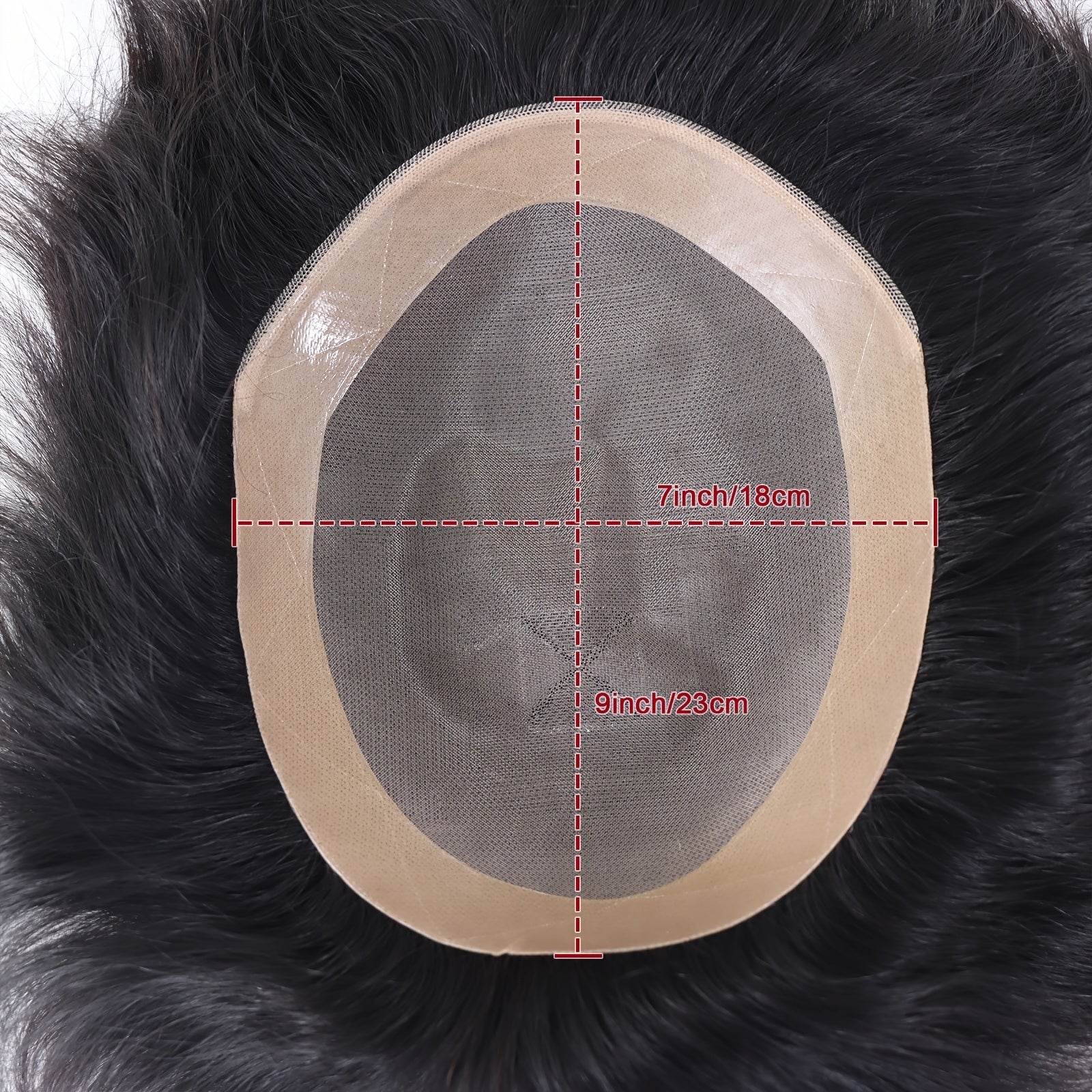 Men's Human Hair Wig with Mono Lace Cap Straight Hair All Ethnicities