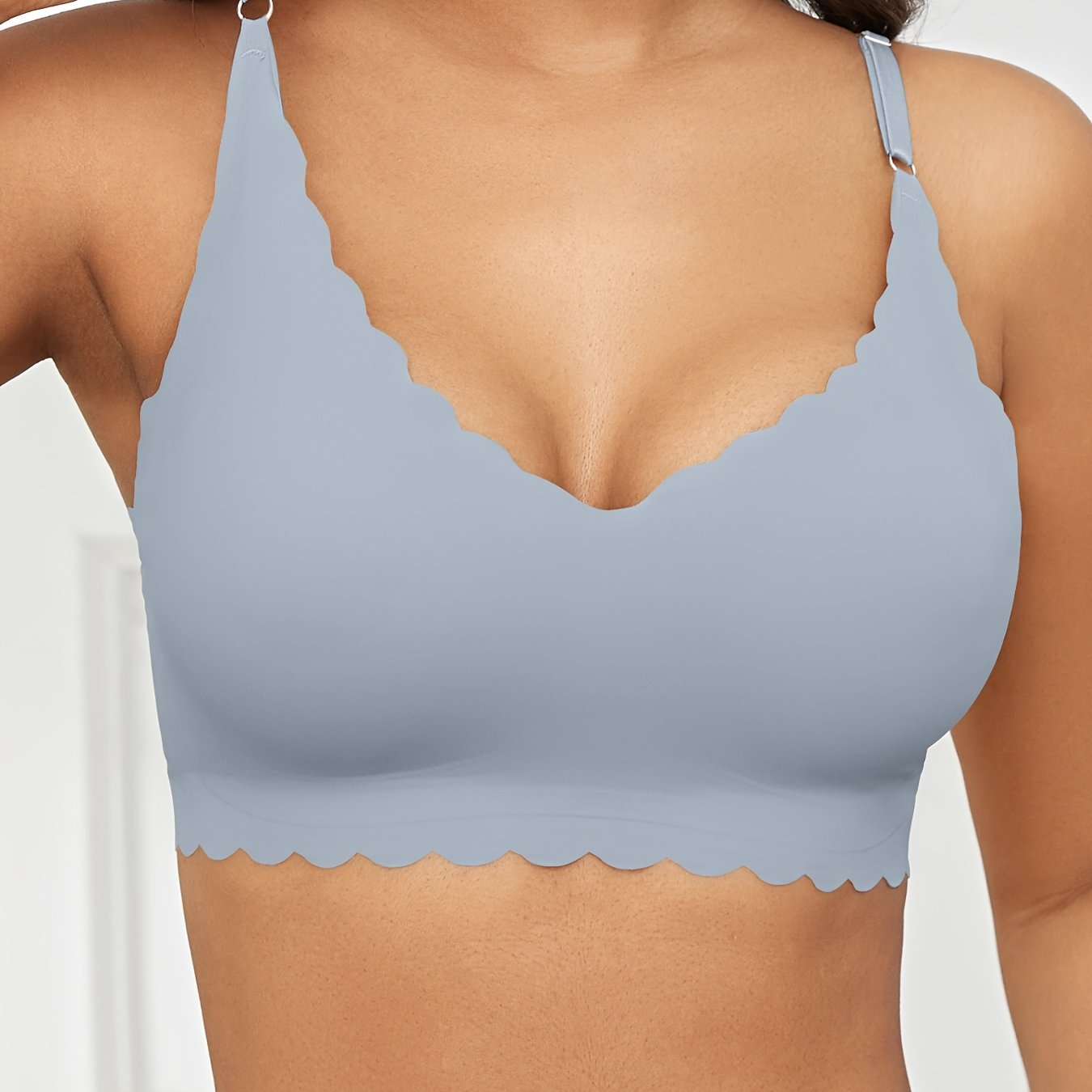 Plus Size Seamless Wire-Free Bra Comfortable Fit High Elasticity