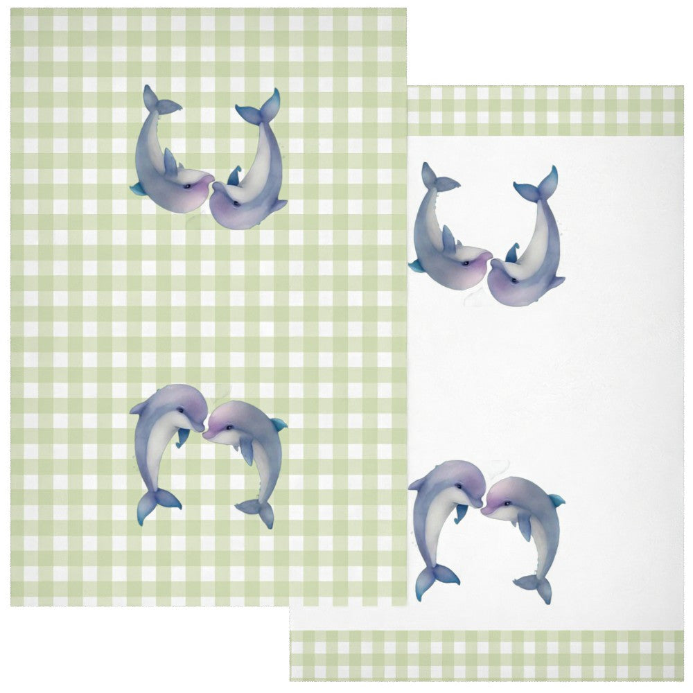 Juego de 2 toallas de camping suaves con corazones de San Valentín 45x66cm altamente absorbentes regalo