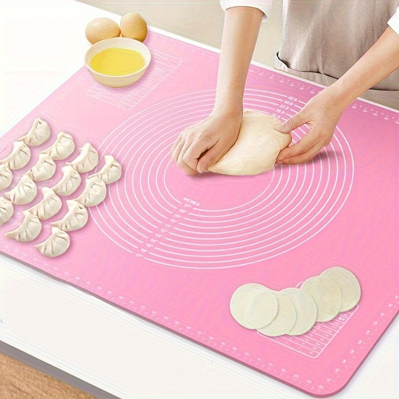 Silicone Baking Mat Extra Thick Non-Slip BPA-Free with Measurements for Pizza and Cake Dough