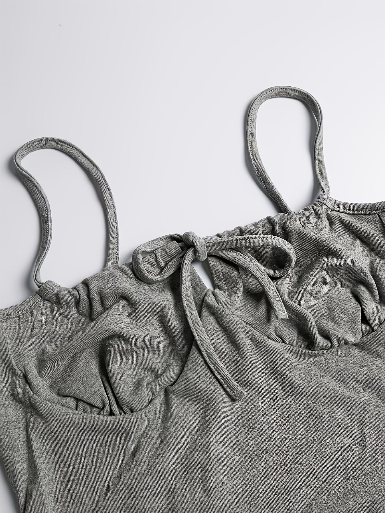 Ladies' Solid Color Bodysuit Polyester Elastic Sleeveless Drawstring All Seasons