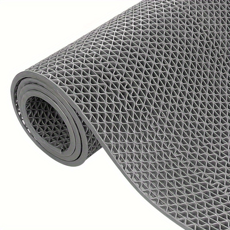 PVC Bath and Shower Safety Mat Waterproof Anti-Slip Geometric Design Easy to Clean