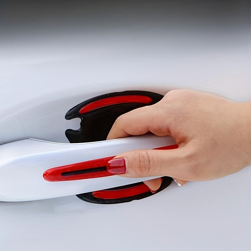 Car Door Handle Stickers Anti-Scratch Reflective Protective Film