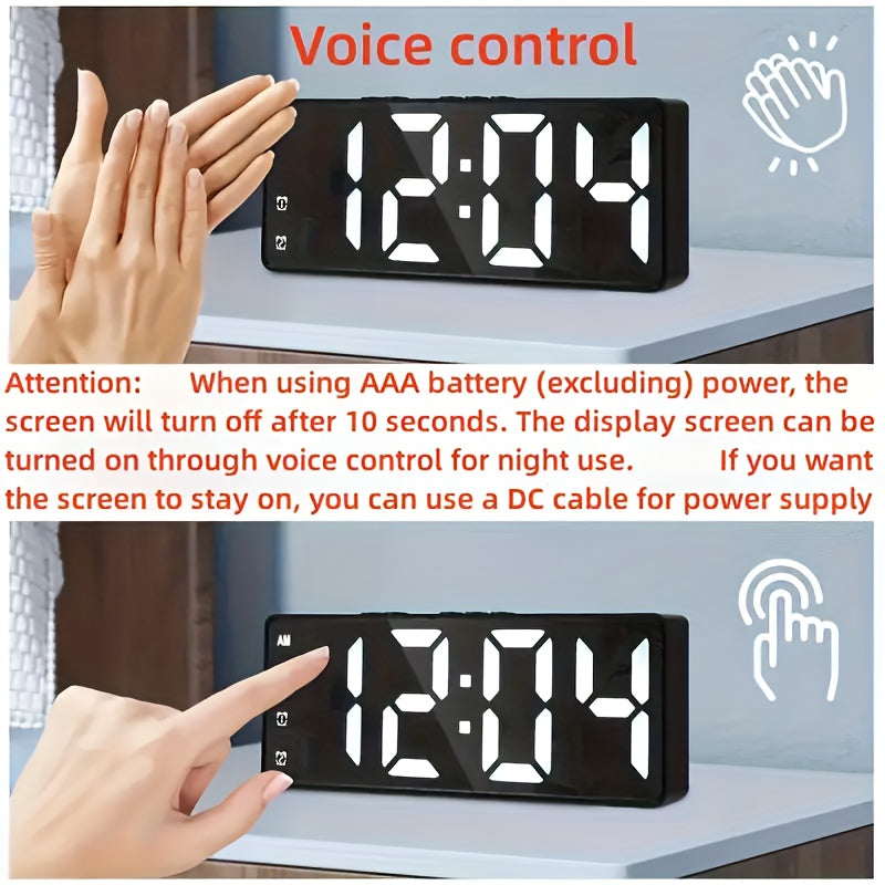 Digital Alarm Clock with USB Charging Dual Alarms 12/24 Hour Display Sleep Function