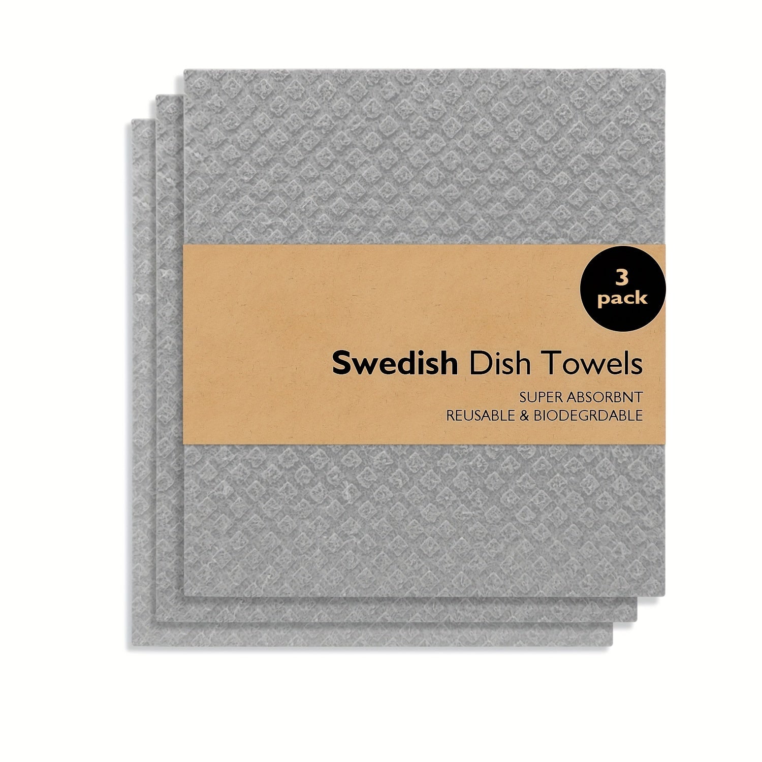 Swedish Dishcloths Kitchen Set Reusable Cellulose Sponge Cloths for Dishes