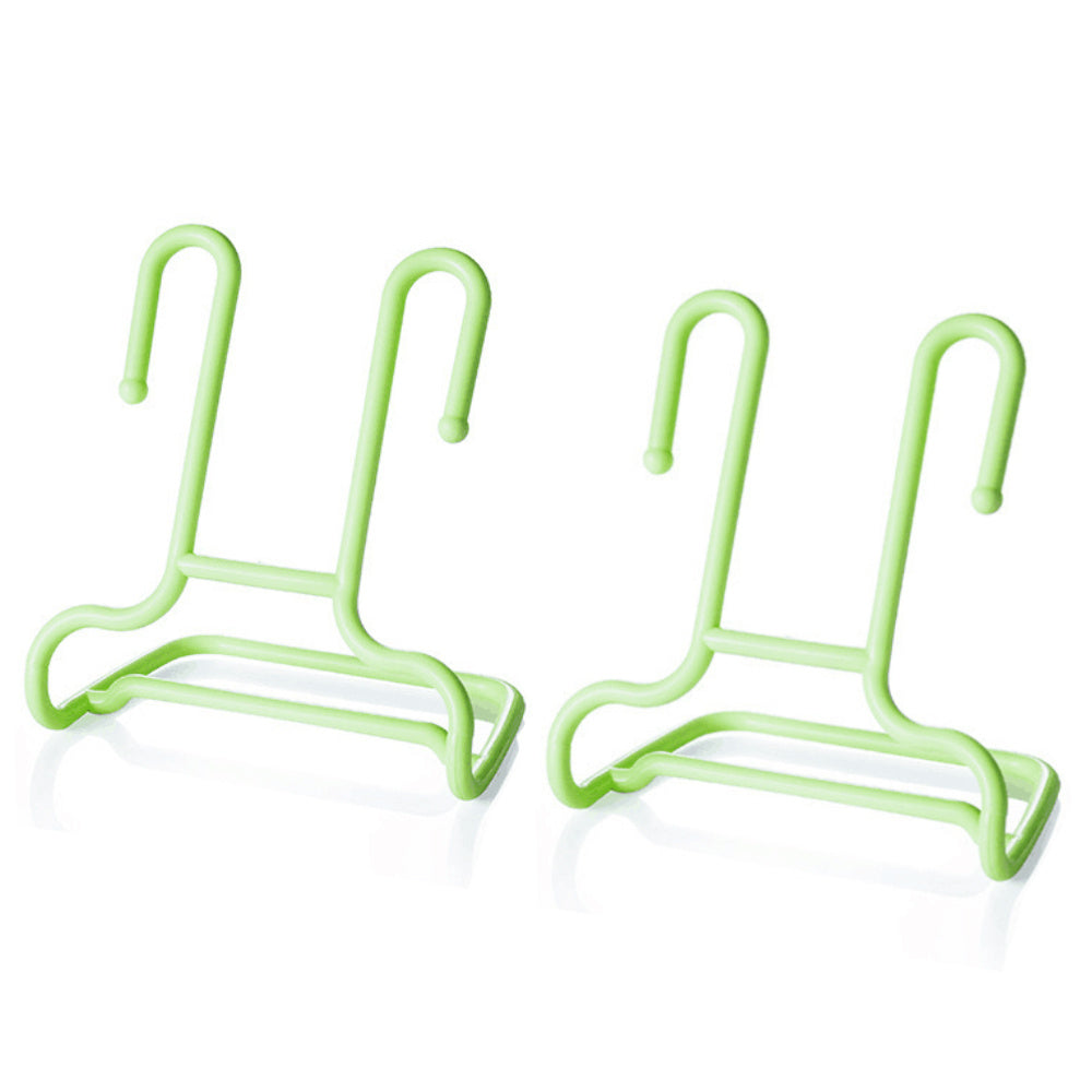 Juego de organizadores de zapateros colgantes de plástico, almacenamiento de zapatos que ahorra espacio para la sala de estar