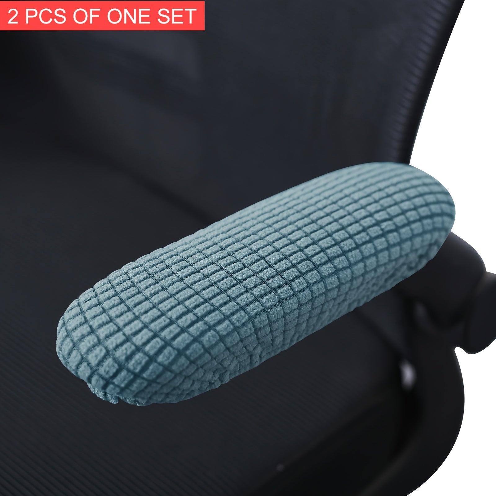 2-Pack Stretchable Polar Fleece Armchair Slipcovers Elastic Band Machine Washable