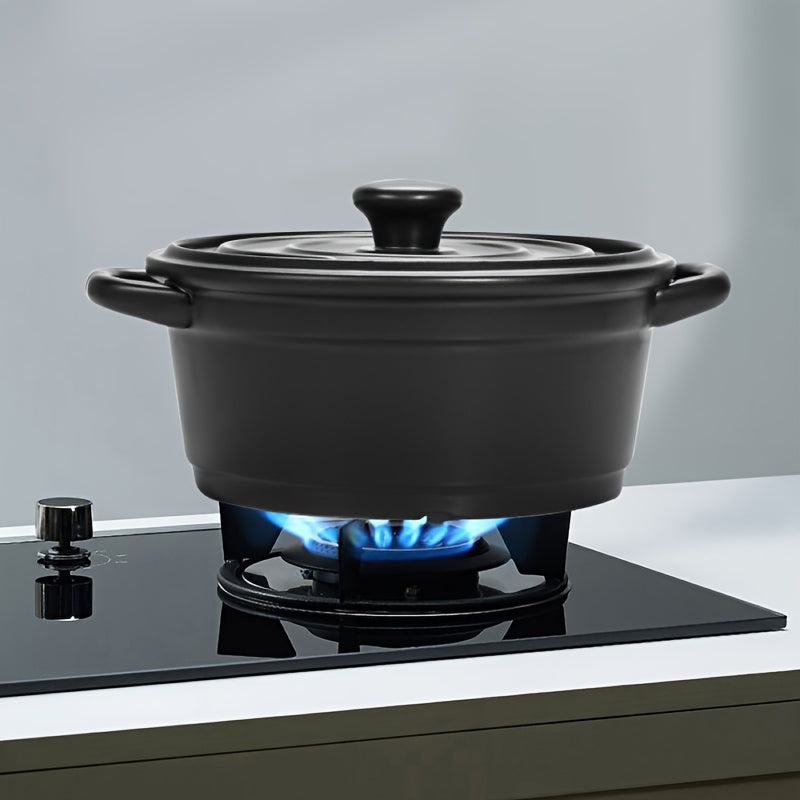 Enamel Ceramic Casserole 2L Dishwasher Safe High Temp Resistant for Stews Soup