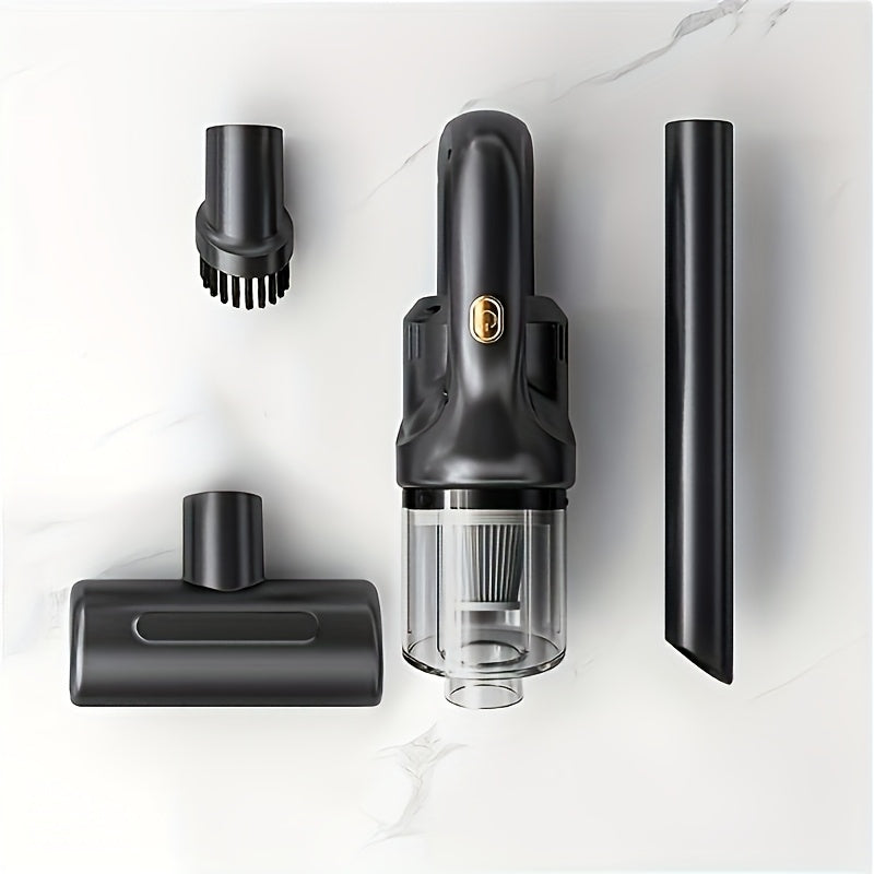 Мощный беспроводной ручной пылесос с легким и портативным дизайном. Мощная всасывающая сила для эффективной уборки дома и в автомобиле, что делает его идеальным подарком.