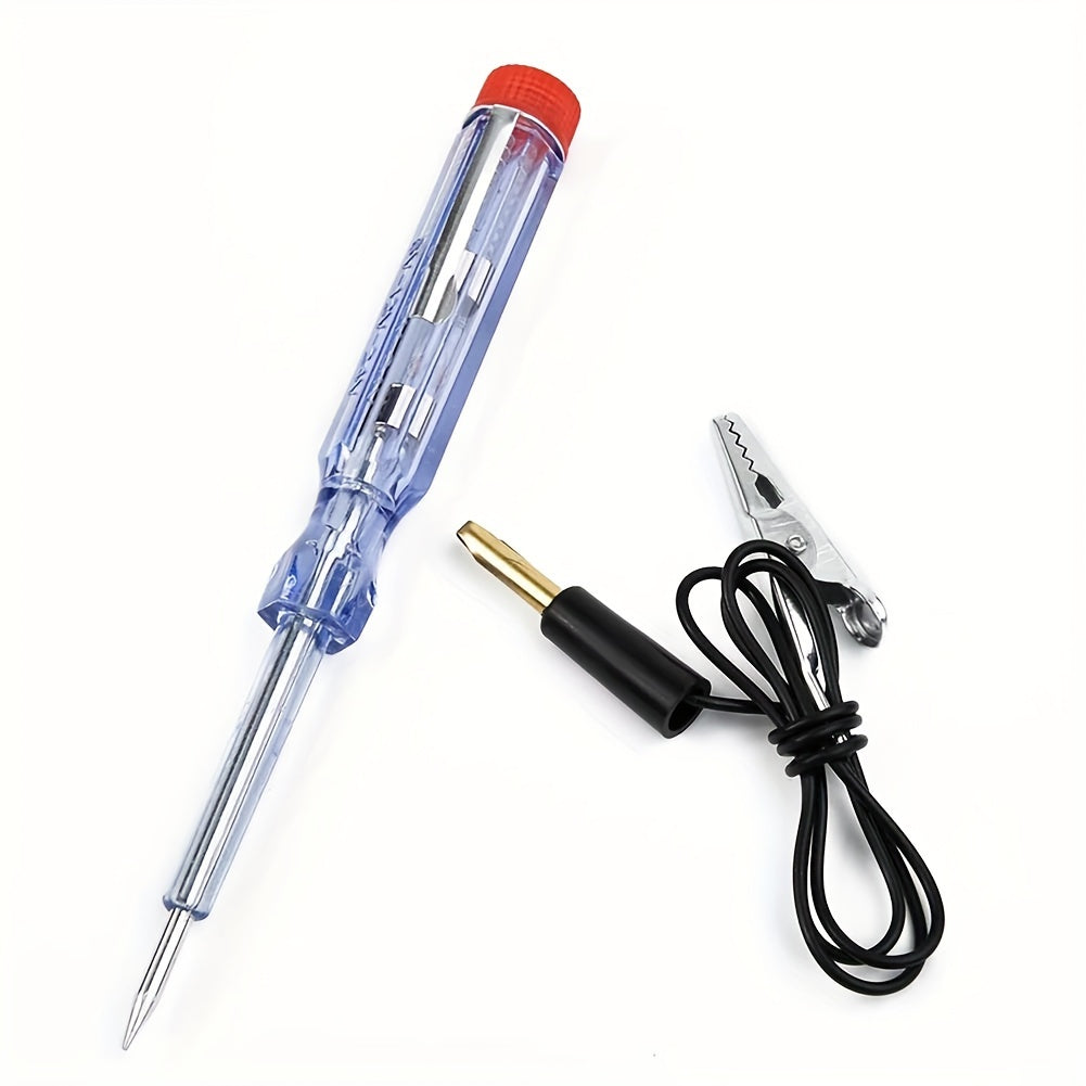 Car Battery Test Pen 6-24V Compact DC Voltage Tester Transparent No Battery