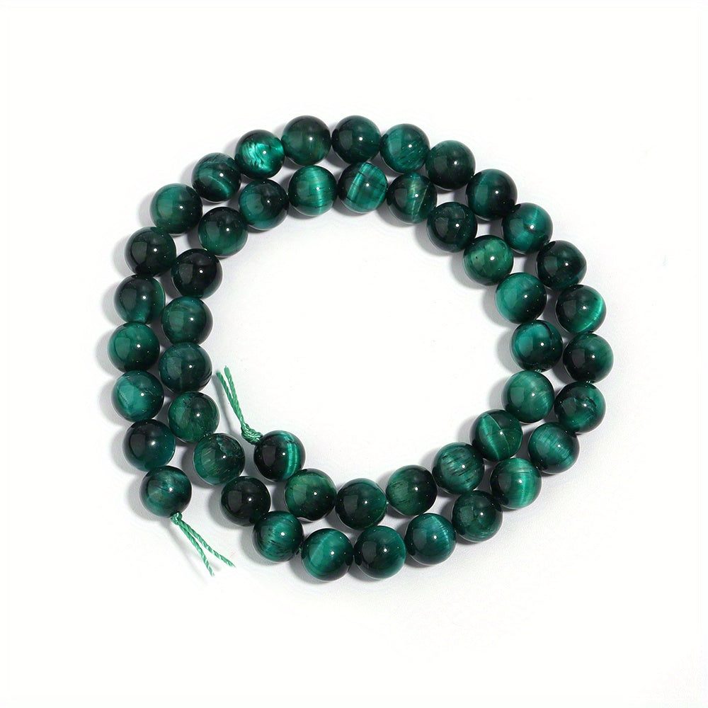 Green Tiger's Eye Beads 4-12mm Natural Stone for Jewelry Making 1 Strand