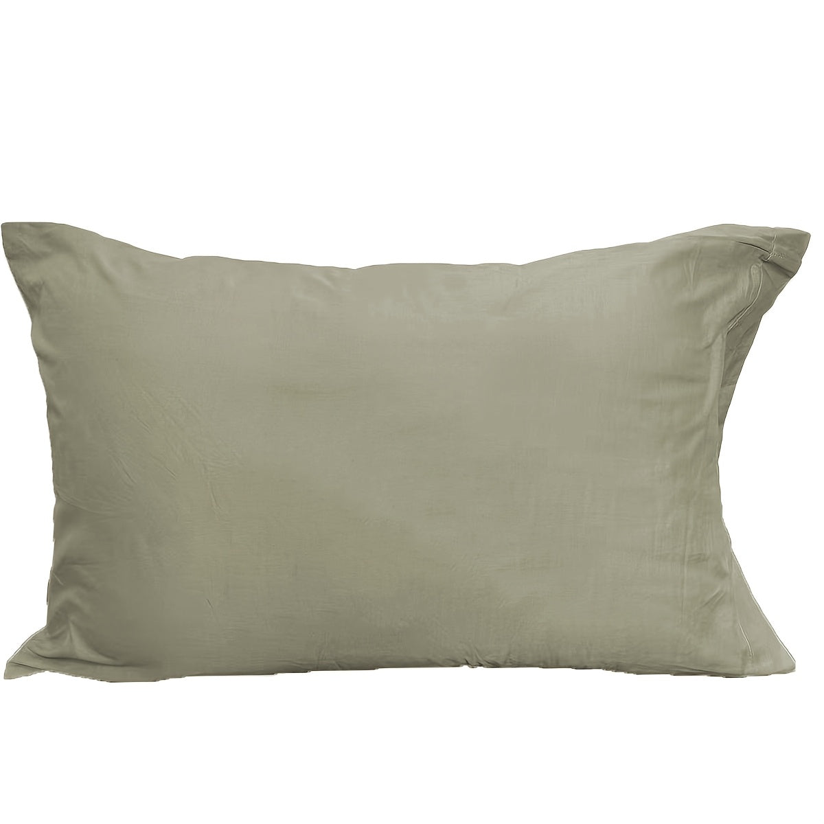 Standart o'lchamdagi organik yostiq qopqog'i, konvert yopilishi, 80-taqsimlangan to'qima - Yumshoq va nafas oladigan - Ranglar mavjud: Khaki, Bej, Burgundi, Dengiz ko'k.