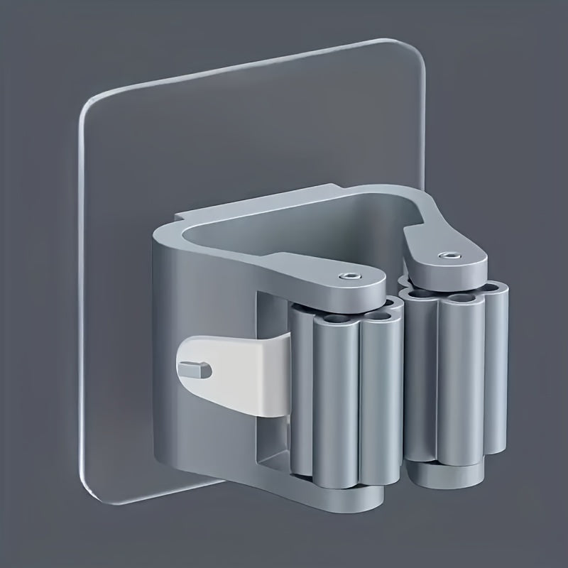 Gancho de pared de acero inoxidable para almacenamiento de fregona y escoba