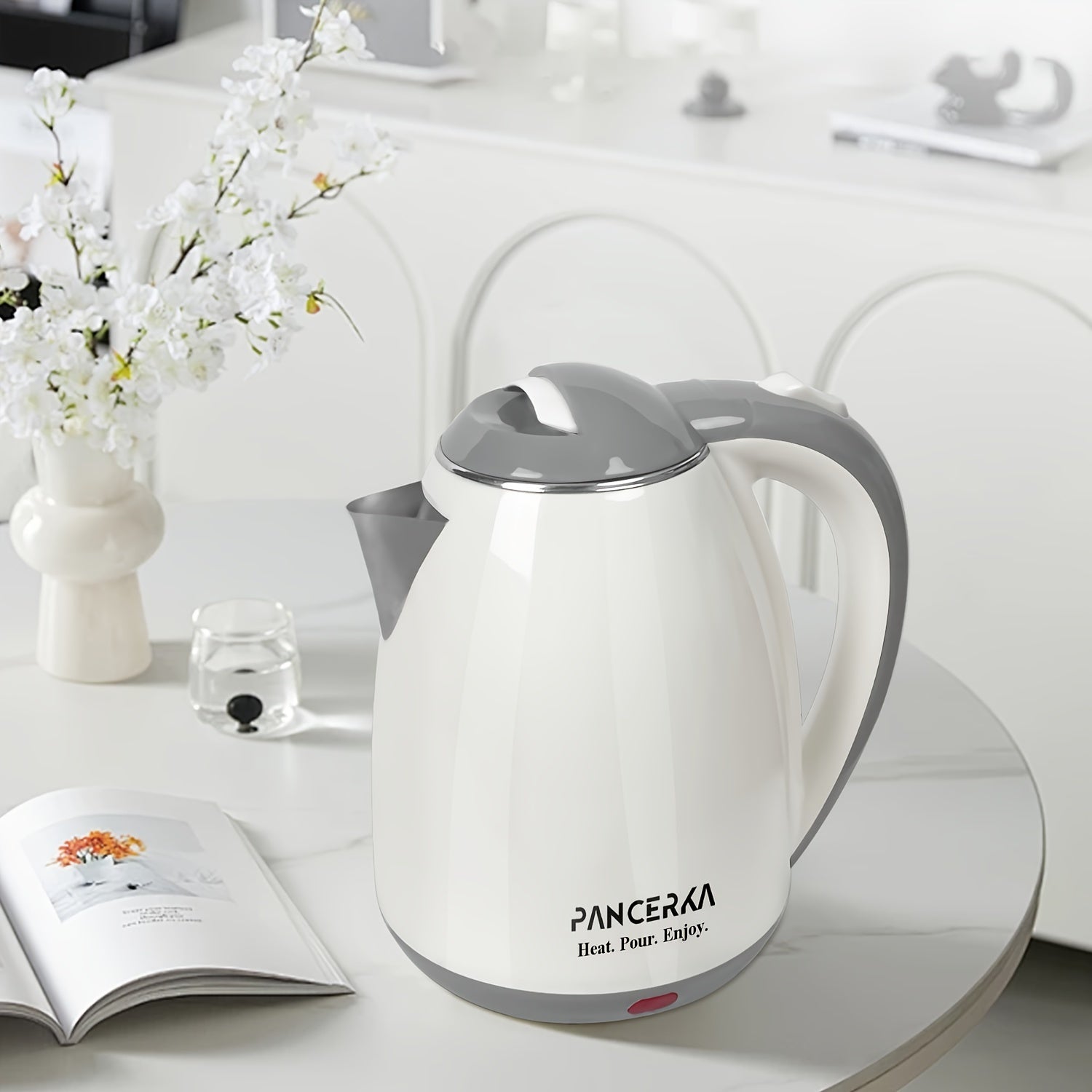 Electric Kettle 1.8L 1500W BPA-Free Rapid Boil Auto Shut-Off Tea Coffee Maker EU Plug