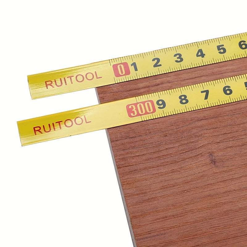 Self-Adhesive Tape Measure Iron 0.5 Inch Wide Metric Scale for Woodworking