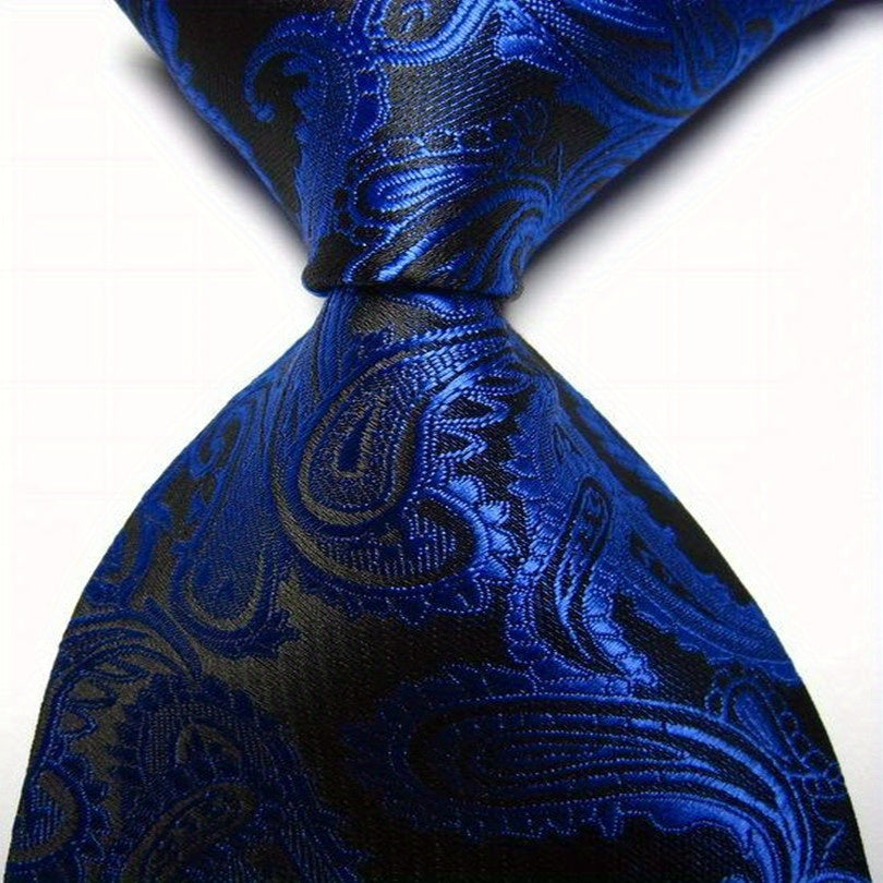 Men's Classic Neckties with Intricate Patterns for Formal and Gifting Occasions