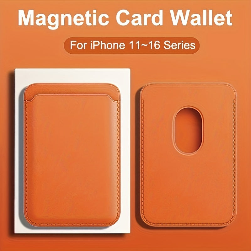 Magnetic Wallet Card Holder for iPhone 12 13 14 15 16 Pro Max Mini TPU Case Accessory