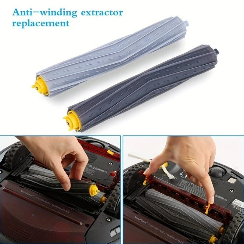 HEPA Filtrlari va Pol Cho'tkasi Qo'shimcha To'plami - iRobot Changyutgichlari uchun 7 Dona, 800, 900, 860, 870, 880, 966, 980 Seriyalari bilan mos keladi