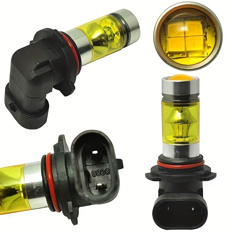 2 dona LED duman chiroqlari, 6000K oq, 4300K sariq, 1200 Lumen, 12-24V