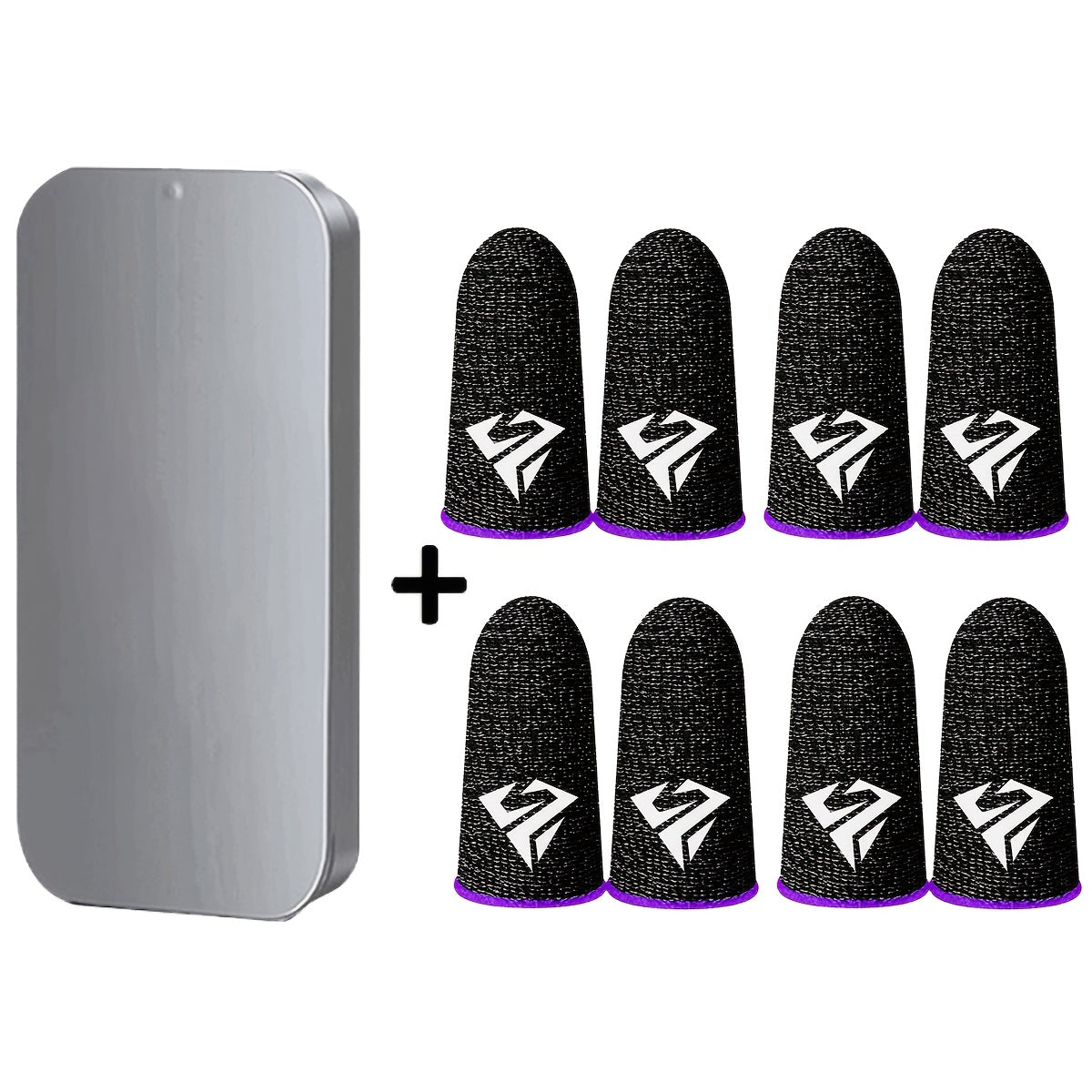 Gaming Finger Sleeve Anti-Sweat Breathable Carbon Fiber for Mobile Games