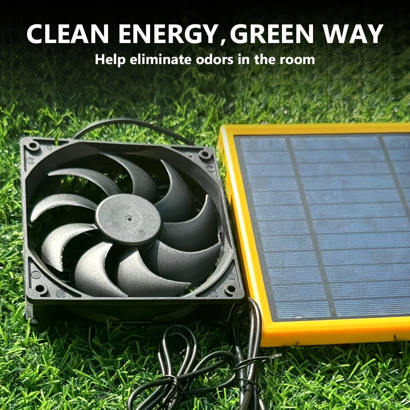 Мини-комплект солнечного вентилятора для курятника, теплицы, сарая для охлаждения
