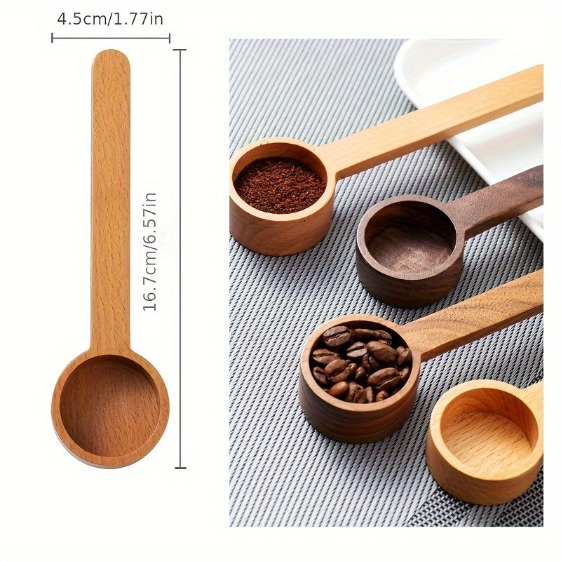 Solid Wood Measuring Spoon for Coffee and Powder, Accurate Kitchen Tool