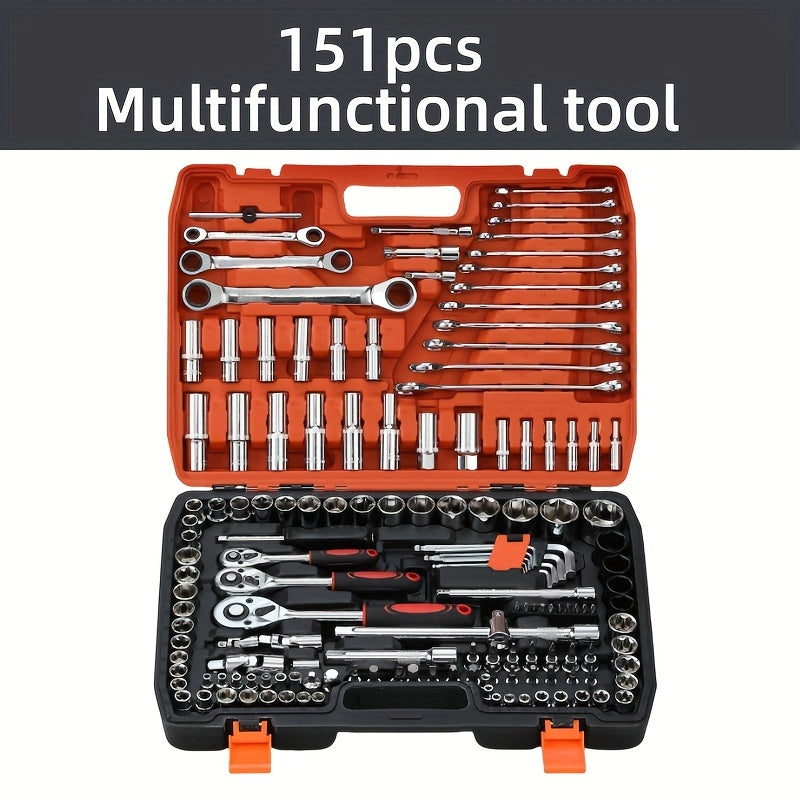 High Carbon Steel Auto Repair Tool Kit 6pcs Portable Ratchet Wrench Set