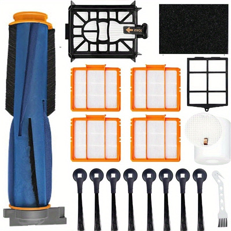 Robotic tozalash qurilmasi uchun 4 dona almashtirish qismlari, yon pichoqlar, HEPA filtrlari, asosiy pichoq, tozalash matosi