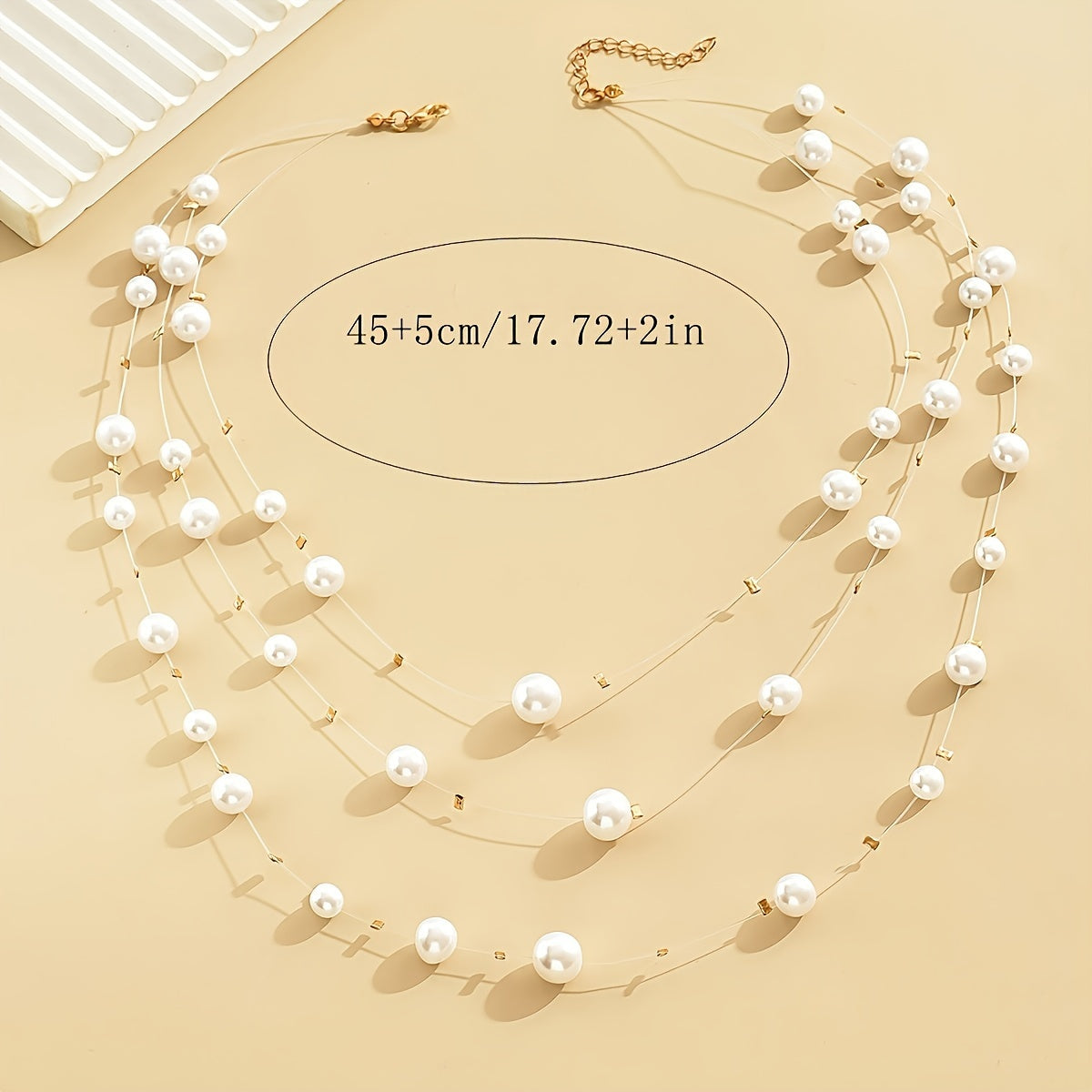 Women's Baroque Star Necklace with Imitation Pearls for Elegant Events