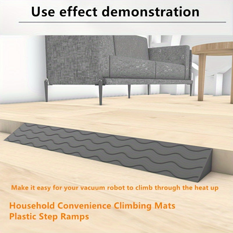 Xiaomi/ECOVACS/iRobot/Roborock/Vakuum tozalagich uchun uy rampasi plitkasi - Plastik qadam pad bilan ko'tarilish mato va eshik qirralari uchun ichki tozalash roboti aksessuari