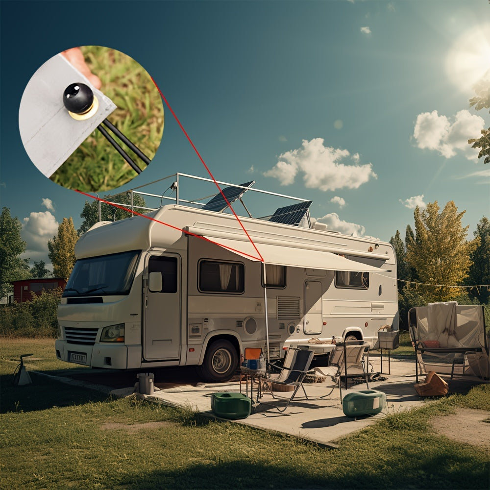 Paquete de 20/50 cordones elásticos de alta resistencia de 15.24cm, amarillos, para asegurar lonas, camping