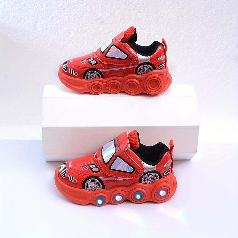 Детские девочки и мальчики повседневные спортивные туфли с мультяшными персонажами для всех сезонов