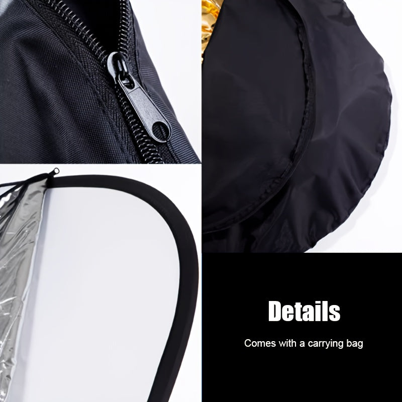 5-in-1 Oval Photography Reflector Collapsible Portable Light Diffuser 60x90cm 90x120cm