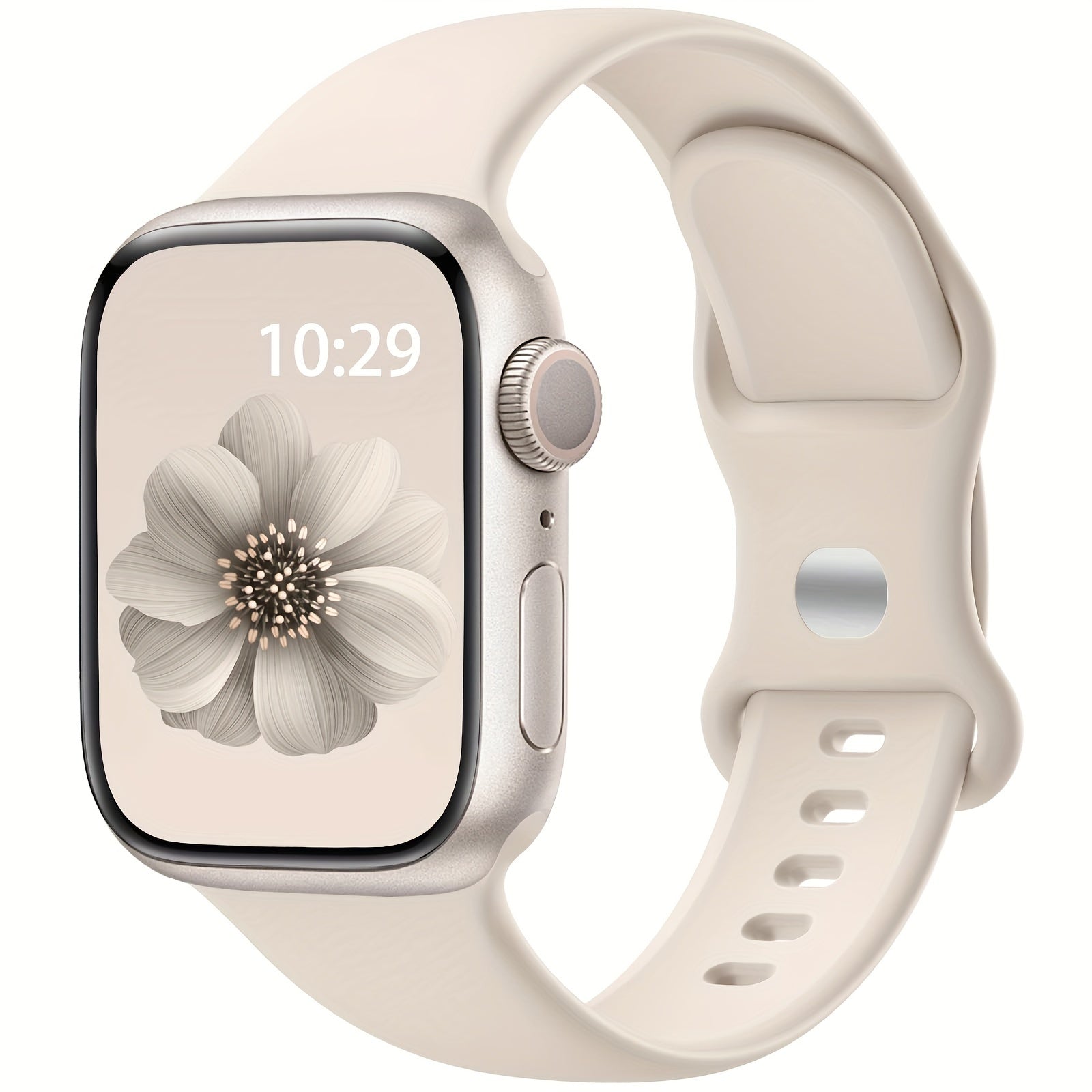 Силиконовые спортивные смарт-часы, набор из 4 штук с бабочковым замком, водоотталкивающие, совместимые с Apple Watch Series 1-9, SE и Ultra, унисекс, без батареи