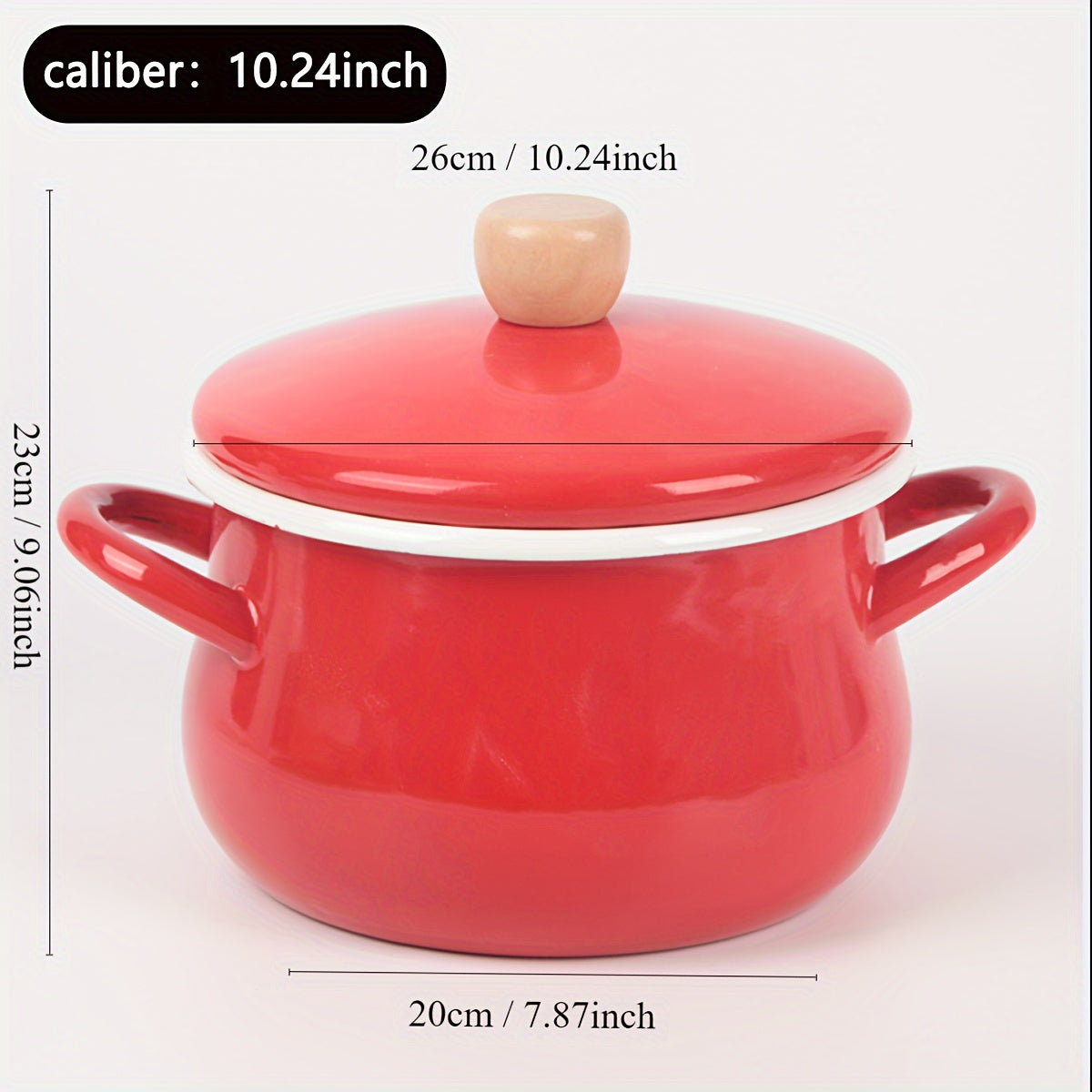 Enamel Cookware Non-Stick Soup Pot Stewing Pot with Large Capacity