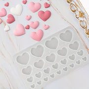 3D Silicone Love Hearts Fondant Mold for Candies Chocolates and Cakes