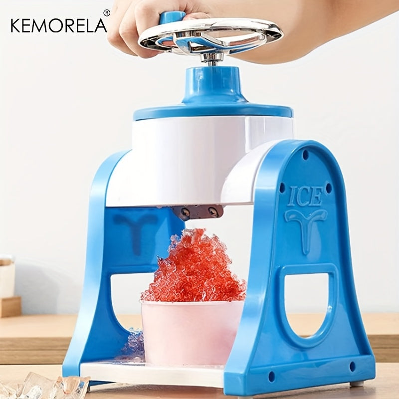 Kichik oshxona uchun shvedlangan muz kokteyllari uchun kompaktdan foydalaniladigan qoʻlda muz maydalagich, pushti va koʻk