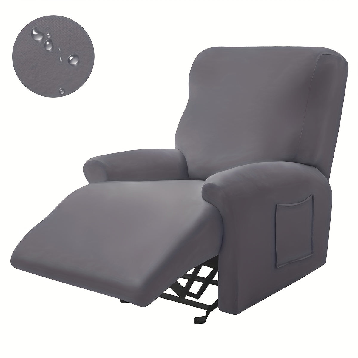 Waterproof Stretchable Recliner Chair Cover Set of 4 All Seasons Skin-Friendly Machine Washable