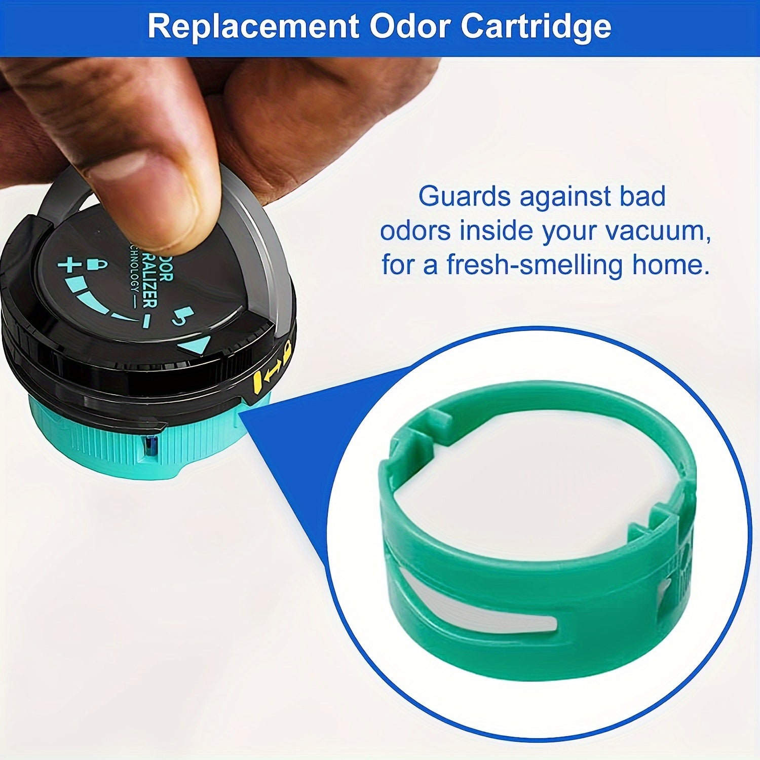 2-Pack Odor Control Cartridges for Upright Vacuums Fresh Home Scent Neutralizer