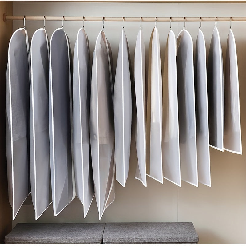 Transparent PEVA Garment Bag with Hanging Hook for Suit Dress Coat Storage