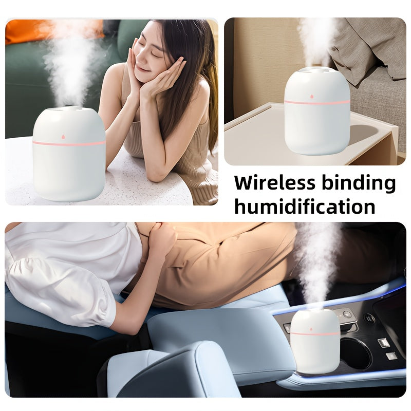 Large Silent Humidifier with Night Light and Aroma Diffuser for Home Bedroom Car