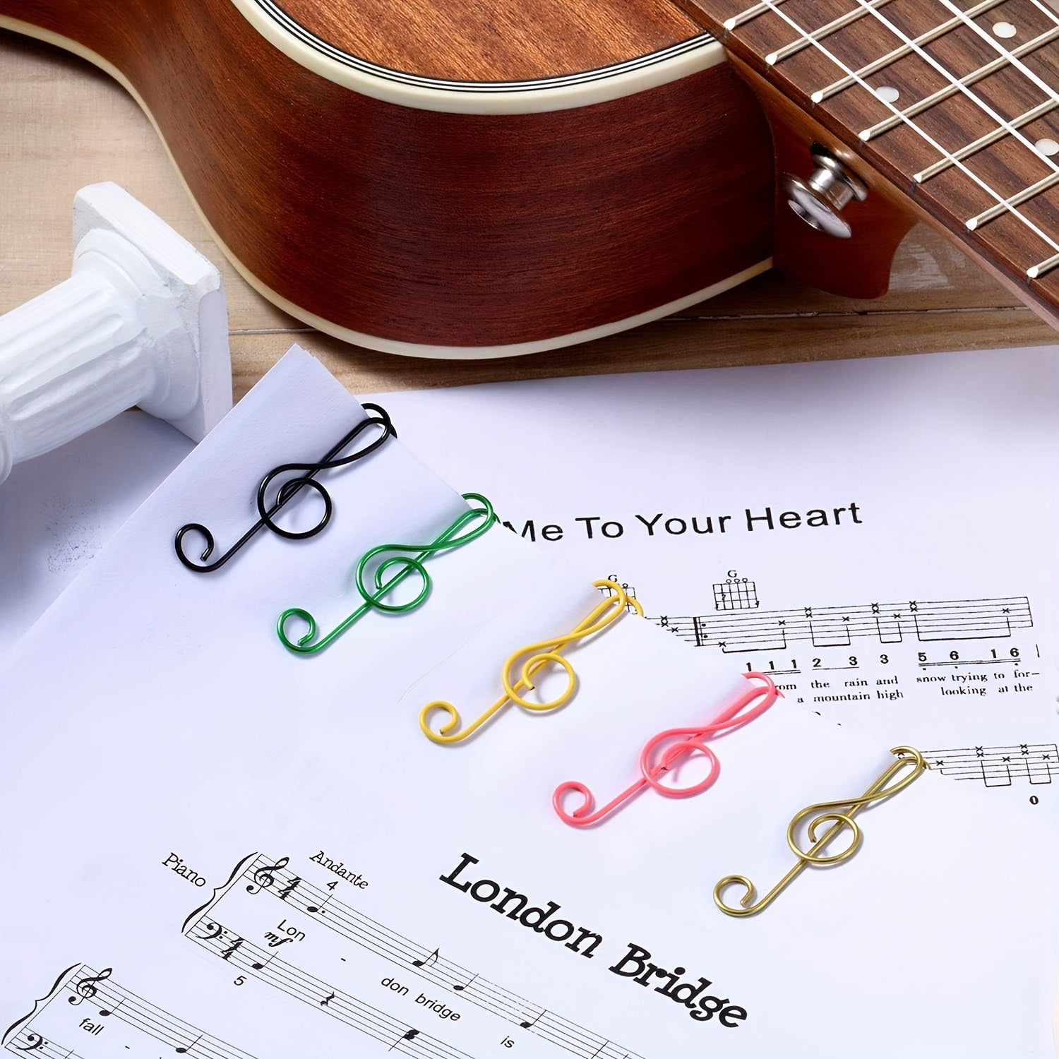Alloy Music Notes Shaped Clips Set of 10-30 Pieces for Crafts and Decorations