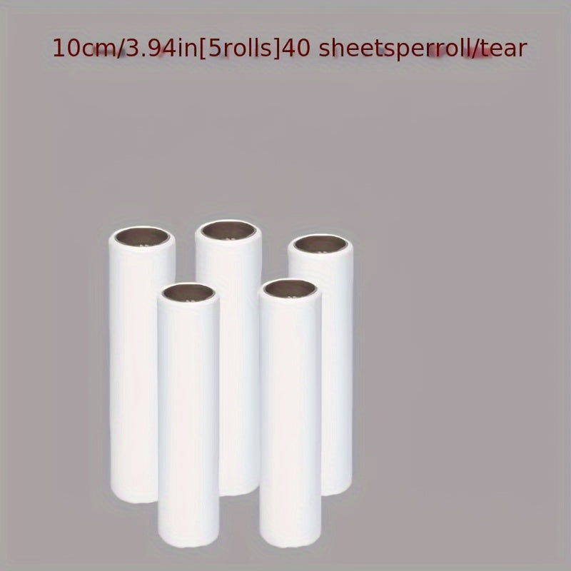 Portable Pet Hair Lint Remover Roller Kit with Extra Sticky Refills for Clothes and Carpets