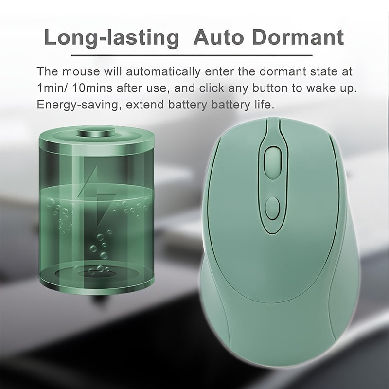 Wireless Rechargeable Dual-Mode Mouse for All Devices with Type-C Charging