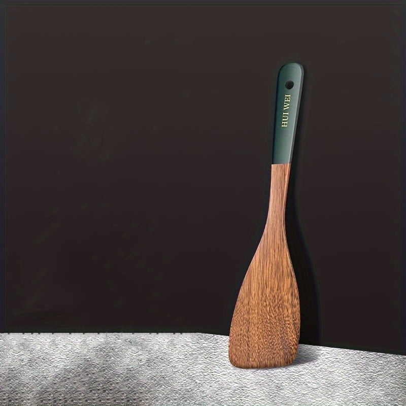 Set of 5 Natural Chicken Wing Wood Spatulas for Non-Stick Pots and Stir-Frying