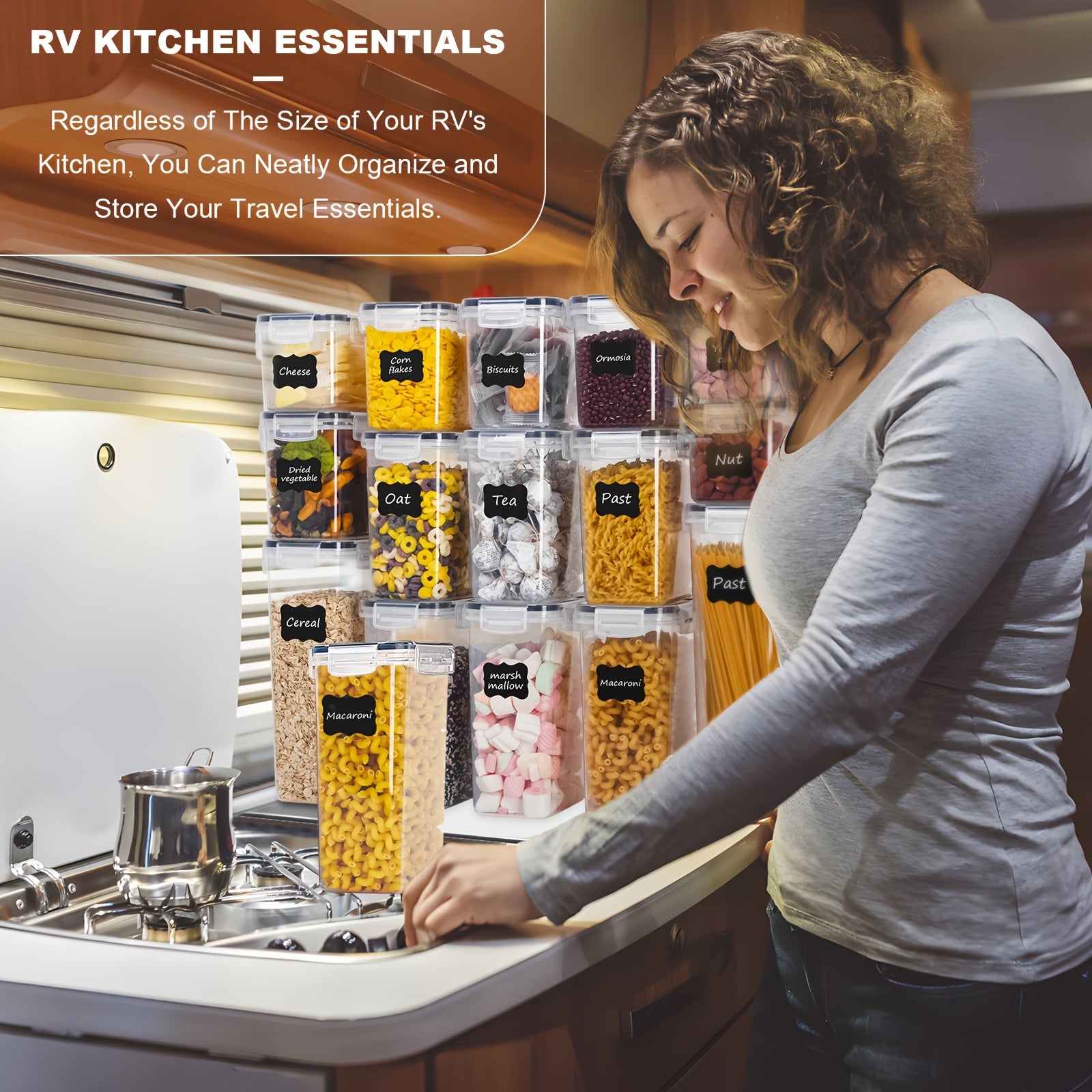 30pcs Airtight Food Storage Containers Set BPA-Free Plastic Canisters for Pantry Organization and Storage