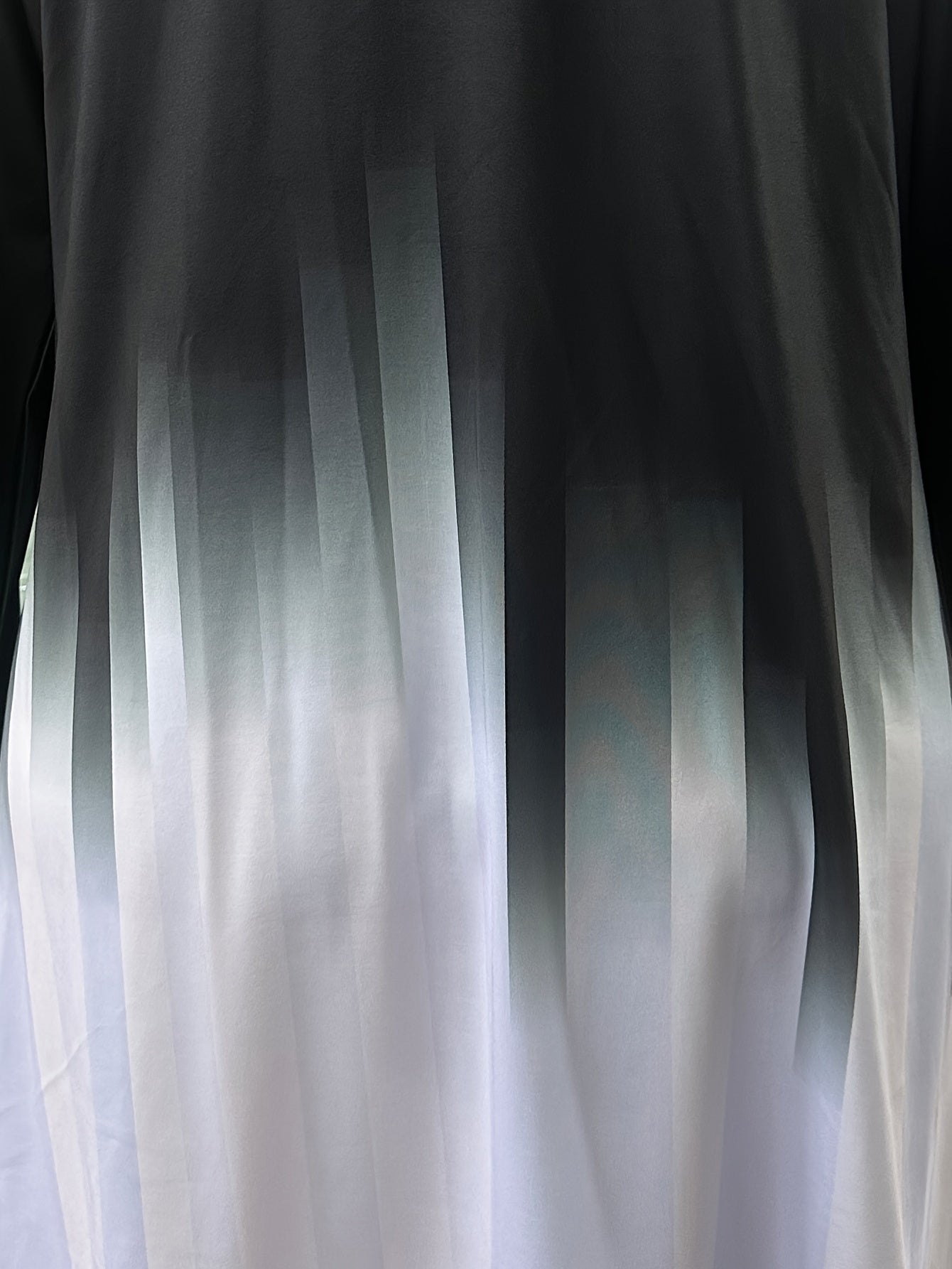 Plus Size Ombre Cardigan for Women Long Sleeve Asymmetric Hem Lightweight Polyester