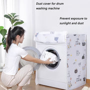 Waterproof PE Drum Washing Machine Cover with Printing Sunlight Protection