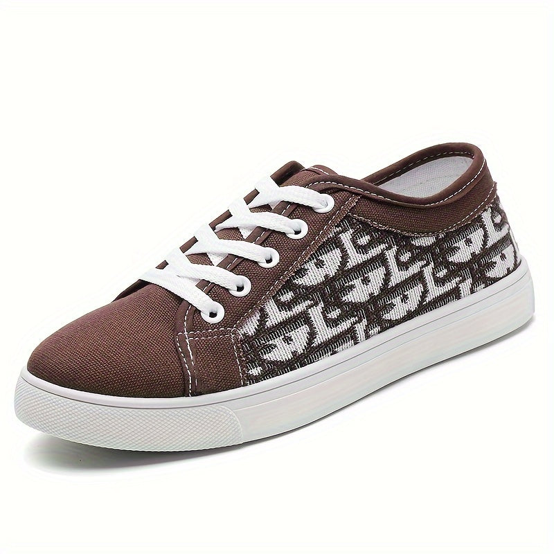 Простые низкие канвасовые туфли для женщин, универсальный и модный стиль для пар.