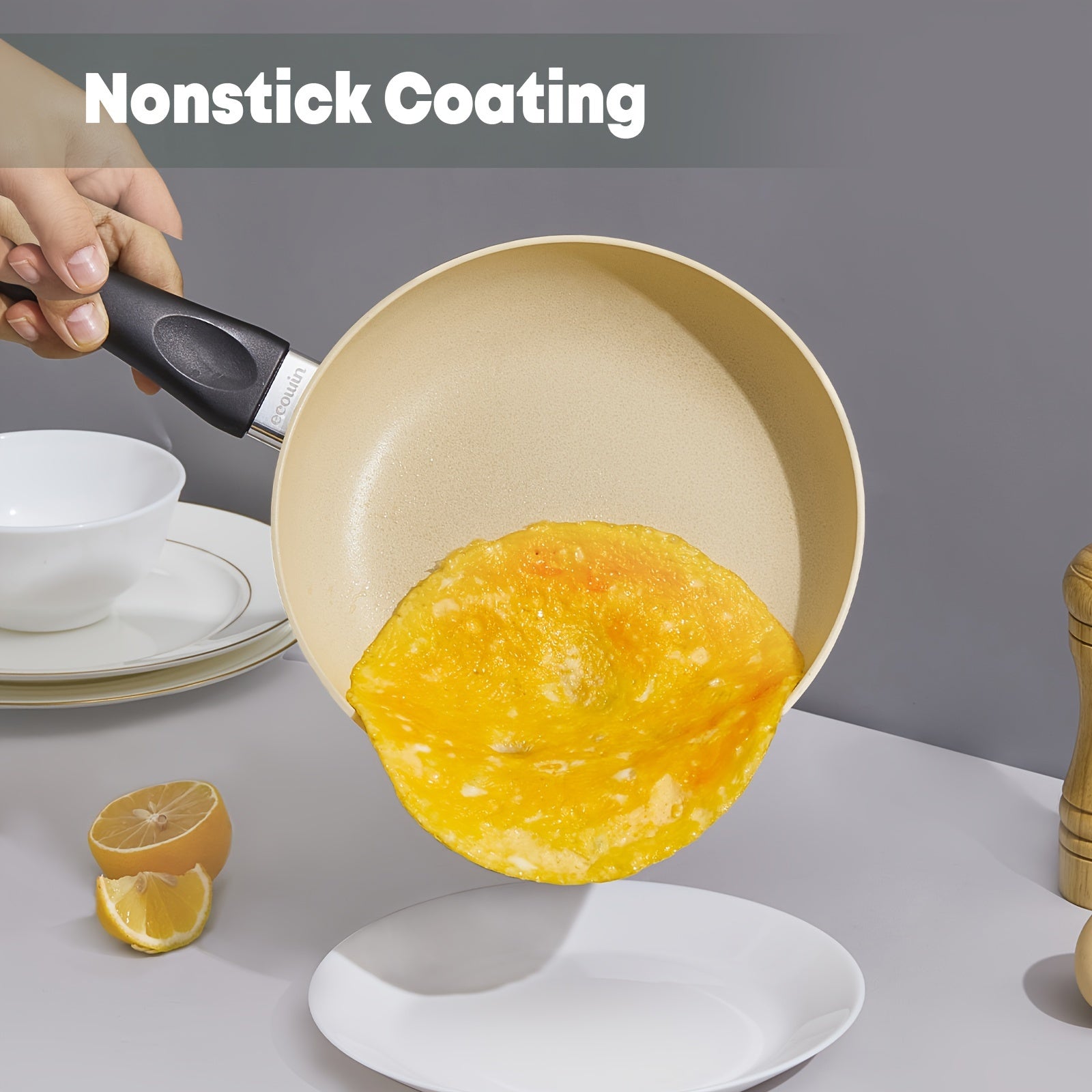 Набор антипригарной посуды 22 предмета, гранитное покрытие, кастрюли и сковороды, совместимы с индукцией